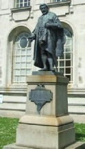 Judge Gwilym Williams statue at the Civic Centre