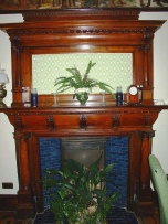The Fireplace in the James Harvey Room