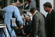 Liccy being interviewed for TV and Radio